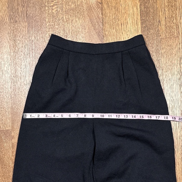 St John Collection Wide Leg Ribbed Knit Wool Blend Stretch Pants Womens 2 - Picture 7 of 9